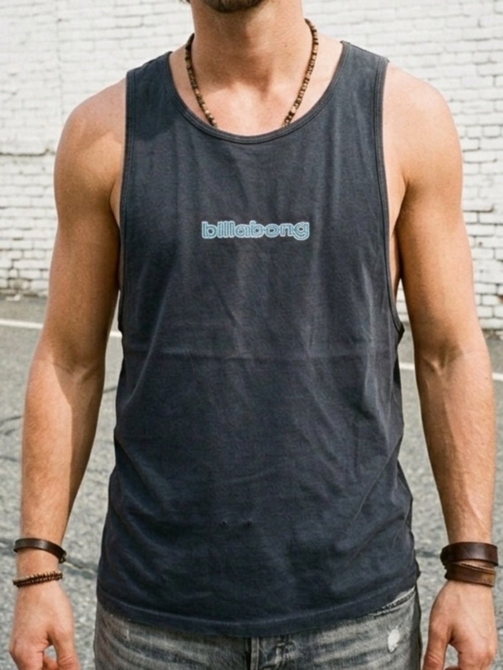 Vintage 1998 Billabong Mens Tank Top Shirt USA Made Single Stitch Surf Skate